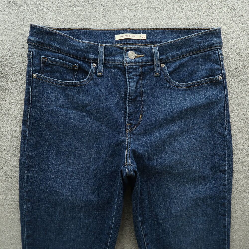 Levi's 311 Jeans Women's Size 30 Blue Mid-Rise Shaping Skinny Denim 28.5" Inseam - Picture 13 of 16